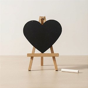 Lousa Decorativa em MDF - Coração - 18x15cm - 1 unidade - Rizzo