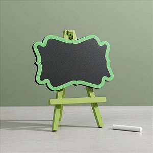 Lousa Decorativa em MDF - Arabesco Verde - 24x20cm - 1 unidade - Rizzo