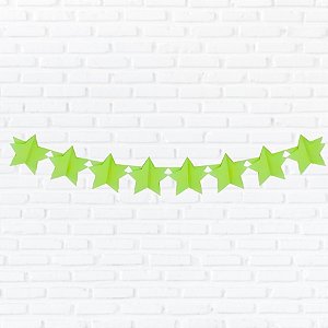 Faixa Decorativa - Estrela Verde 3D - 3,6m - 1 unidade - Cromus - Rizzo