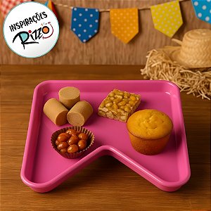 Bandeja Decorativa - Bandeira Pink - 19x19cm - 1 unidade - Rizzo