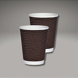 Copo de Papel Biodegradável 240ml - Dupla Marrom - 25 unidades - Rizzo