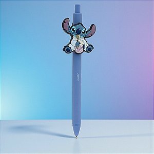 Caneta Stitch Sorvete - Esferográfica Azul - Disney Original - 1 unidade - Rizzo