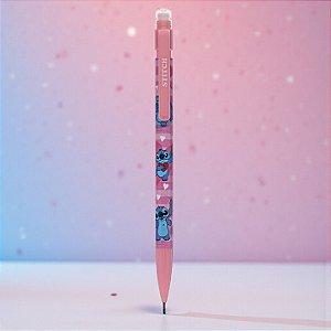Lapiseira Stitch 0.7mm - Rosa Claro - Disney Original - 1 unidade - Rizzo