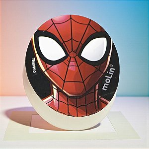 Borracha Escolar Homem Aranha - Face - 4cm - Disney Original - 1 unidade - Rizzo