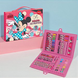 Maleta de Pintura - Minnie Mouse - 72 Itens - 1 unidade - Rizzo