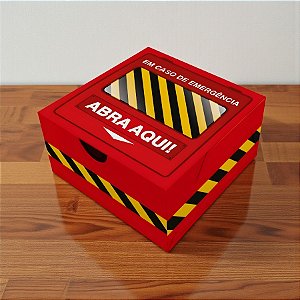 Caixa Para 4 Doces - Humor Vermelha - 9x4,5x9cm - 5 unidades - Regina - Rizzo