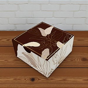 Caixa Para 4 Doces - Gourmet - 9x9x4,5cm - 5 unidades - Regina - Rizzo