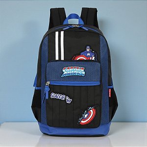 Mochila Escolar - Capitão América - Disney Original - 1 unidade - Rizzo