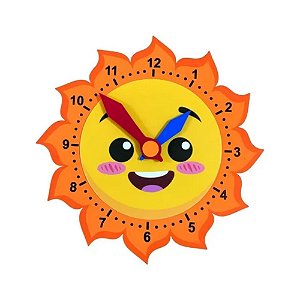 Painel Decorativo em EVA - Relógio Sol - 30x30cm - 1 unidade - Rizzo