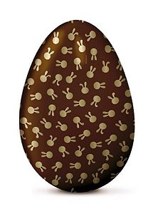 Papel Chumbo 10x9,7cm - Coelhinhos Marrom - 300 unidades - Cromus - Rizzo Embalagens