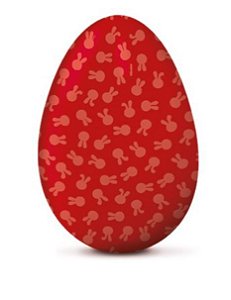 Papel Chumbo 10x9,7cm - Coelhinhos Vermelho - 300 unidades - Cromus - Rizzo Embalagens