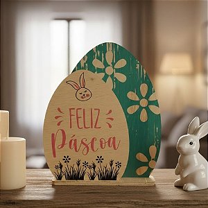 Enfeite Decorativo de Páscoa - Ovos "Feliz Páscoa" - 27x20cm - 1 unidade - Rizzo