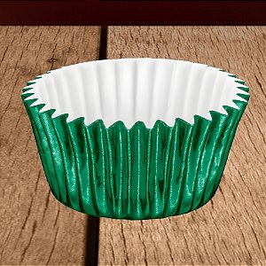 Forminha Laminada para Doces - Verde Escuro - Número 04 - 50 unidades - Regina - Rizzo