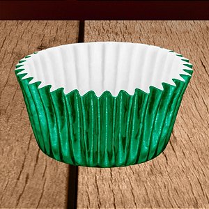 Forminha Laminada para Doces - Verde Escuro - Número 05 - 50 unidades - Regina - Rizzo