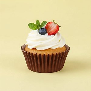 Forminha Para Cupcake Impermeável - Marrom - 5x3,5cm - 45 unidades - Regina - Rizzo