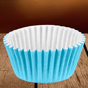 Forminha Para Cupcake Impermeável - Azul Bebê - 5x3,5cm - 45 unidades - Regina - Rizzo