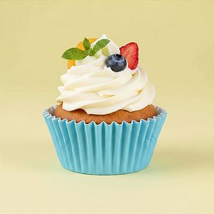 Forminha Para Cupcake Impermeável - Azul Bebê - 5x3,5cm - 45 unidades - Regina - Rizzo