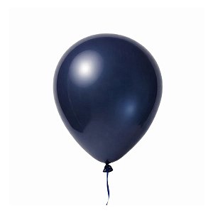 Balão de Festa Látex Liso - Azul Cobalto Cristal - 1 unidade - FestBall - Rizzo