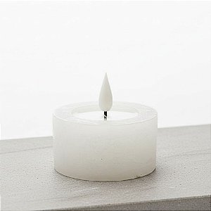 Vela Eletrônica de LED - Branco - 7x7x3,5cm - 1 unidade - Cromus - Rizzo