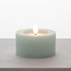 Vela Eletrônica de LED - Azul Pastel - 7x7x3,5cm - 1 unidade - Cromus - Rizzo