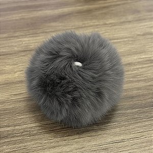 Pompom Decorativo Cinza Escuro - 5cm - 1 unidade - Rizzo