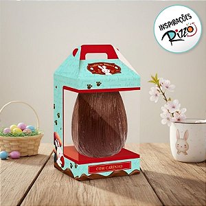 Caixa New Maleta para Ovo de 500g com Visor - Contos de Páscoa - 6 unidades - Cromus - Rizzo