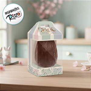 Caixa New Maleta para Ovo de 250g com Visor - Doce Páscoa - 6 unidades - Cromus - Rizzo