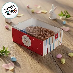 Caixa Basic para Meio Ovo de 350g - Feelings - 6 unidades - Cromus - Rizzo