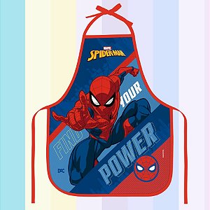 Avental Infantil - Homem Aranha - 49x39cm - Disney Original - 1 unidade - Rizzo