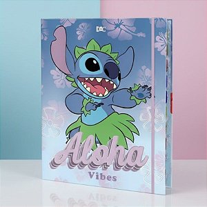 Fichário Universitário - Stitch Aloha - 245x300mm - Disney Original - 1 unidade - Rizzo
