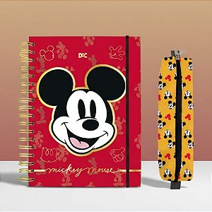 Kit Caderno Smart e Estojo - Mickey Mouse Red - Disney Original - 1 unidade - Rizzo