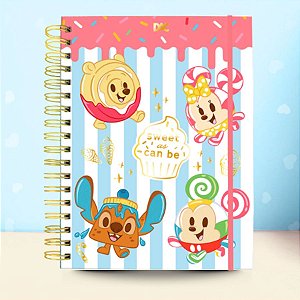 Caderno Smart Univ. Com Folhas Reposicionáveis - Munchlings - 10 Divisórias - 20x27cm - Disney Original - 1 unidade - Ri