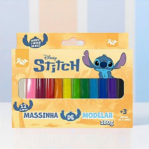 Massinha de Modelar - Stitch - 12 Cores - Disney Original - 1 unidade - Rizzo
