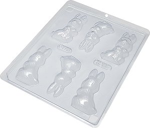 Forma de Acetato Simples - Coelho A - Ref. 217 - BWB - Rizzo Confeitaria