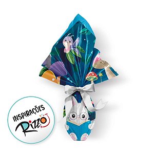 Saco Express 24x24cm Para Ovos de 100g a 150g - Fábula Doce Azul - 5 unidades - Cromus - Rizzo