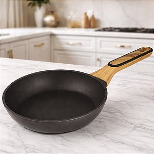 Frigideira de Alumínio Forjado com Revestimento Antiaderente – Linha Charcoal - 2,5L - 1 unidade - Cromus - Rizzo