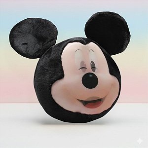 Pelúcia 3D - Mickey Mouse - 22cm - Disney Original - 1 unidade - Rizzo