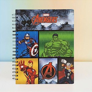 Caderno Universitário - Vingadores - 215x275mm - 1 Matéria - Disney Original - 1 unidade - Rizzo