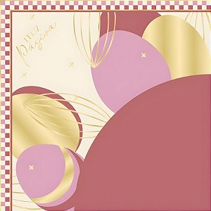 Saco Express 44x44cm Para Ovos de 500g a 750g - Duo Rosa E Malva - 5 unidades - Cromus - Rizzo