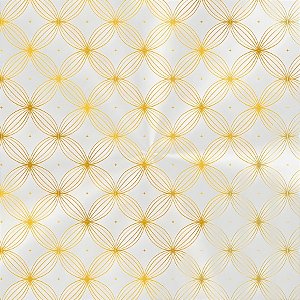 Folha para Ovos de Páscoa Double Face - Elite Duo Ouro - 69x89cm - 25 unidades - Cromus - Rizzo