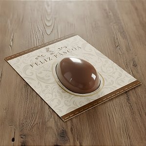 Cartão com Blister para 1 Ovo de 50g - Classique Bunny - 11x13cm - 10 unidades - Cromus - Rizzo