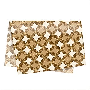 Papel de Seda - 49x69cm - Duo Marrom - 10 unidades - Cromus - Rizzo