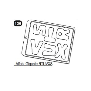 Forma de Acetato Simples - Letras - Ref.136 - Crystal - Rizzo Confeitaria