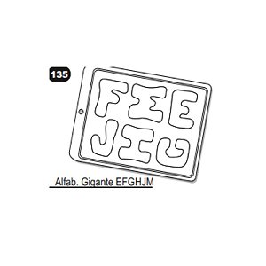 Forma de Acetato Simples - Letras - Ref.135 - Crystal - Rizzo Confeitaria