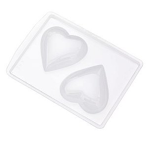 Forma de Acetato Simples - Coração - Ref. 250 - Crystal - Rizzo Confeitaria