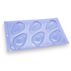 Forma de Acetato Simples - Ovo Liso 35g - Ref.503A - Crystal - Rizzo Confeitaria