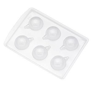 Forma de Acetato Simples - Bola de Natal - Ref. 652 - Crystal - Rizzo Confeitaria