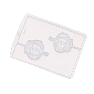 Forma de Acetato Simples - Coroa Rei - Ref.3500 - Crystal - Rizzo Confeitaria