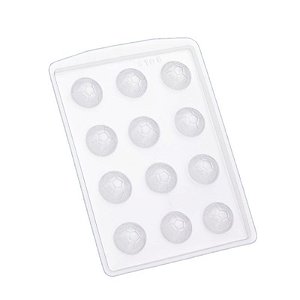 Forma de Acetato Simples - Bola Futebol Mini - Ref.8106 - Crystal - Rizzo Confeitaria