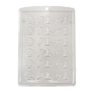 Forma de Acetato Simples - Aplique de Halloween - Ref.1221 - 2cm - 1 unidade - Crystal - Rizzo